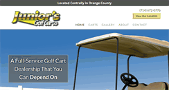 Desktop Screenshot of juniorsgolfcarts.com