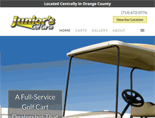 Tablet Screenshot of juniorsgolfcarts.com